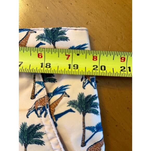 Retromarine Banana Republic NWT Swim Shorts Giraffe Print Mesh Lining Size XL - Picture 12 of 13